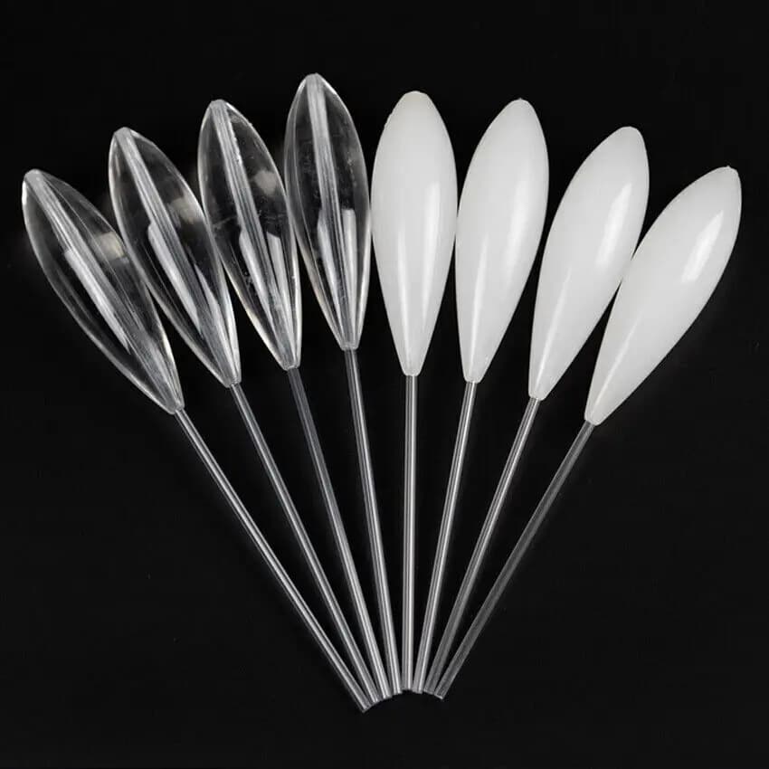 Lot de 4 flotteurs pêche à la carpe, bombarda coulissante ou plongeante pour contrôle de la