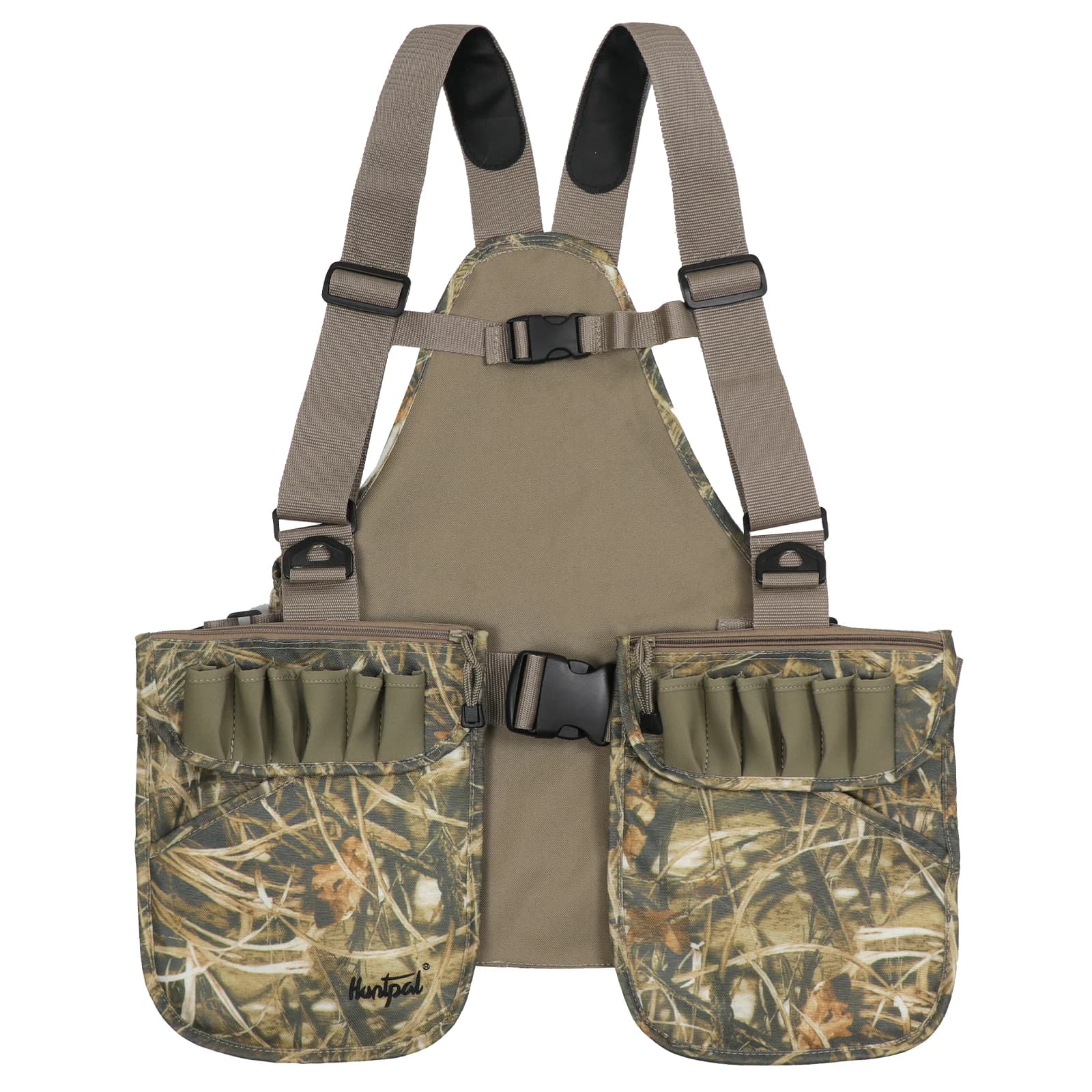 Gilet chasse camouflage upland - Veste légère canard avec poches pour pêche et chasse au gibier