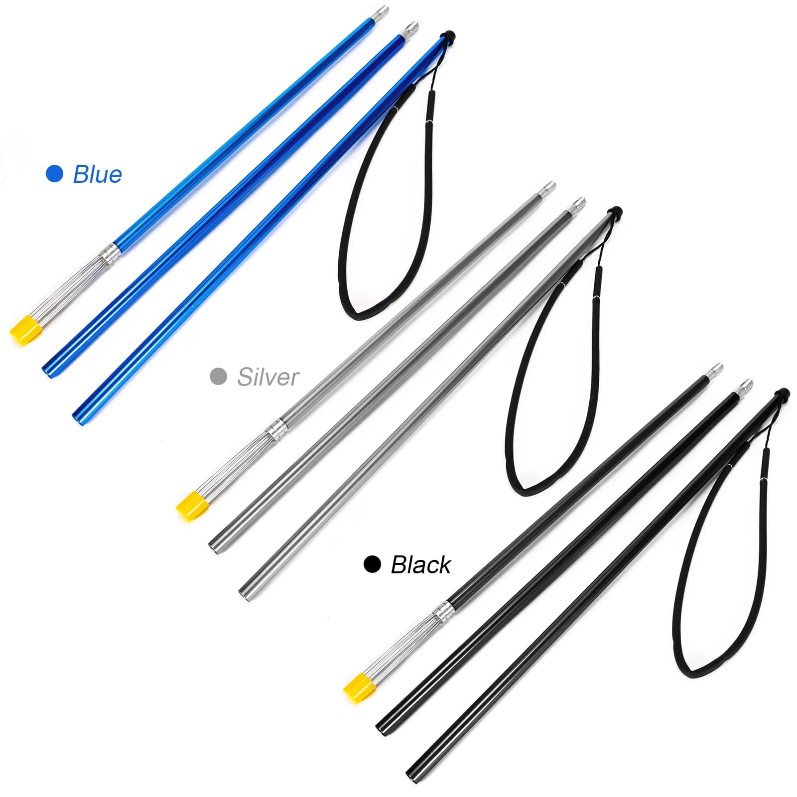 Harpon de pêche 3 pièces en alliage d'aluminium avec pointes barbelées pour pêche sous-marine et pêche au harpon