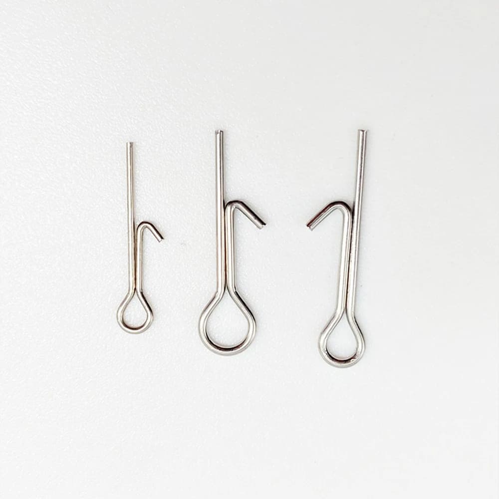 Hameçons avec aiguille et émerillon pour appâts souples pêche à la carpe, pack de 10 30 50 pièces