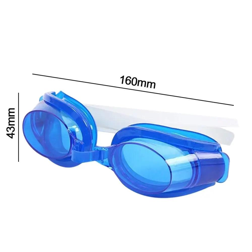 Lunettes de natation étanches anti-buée UV réglables avec embouts et pince-nez pêche
