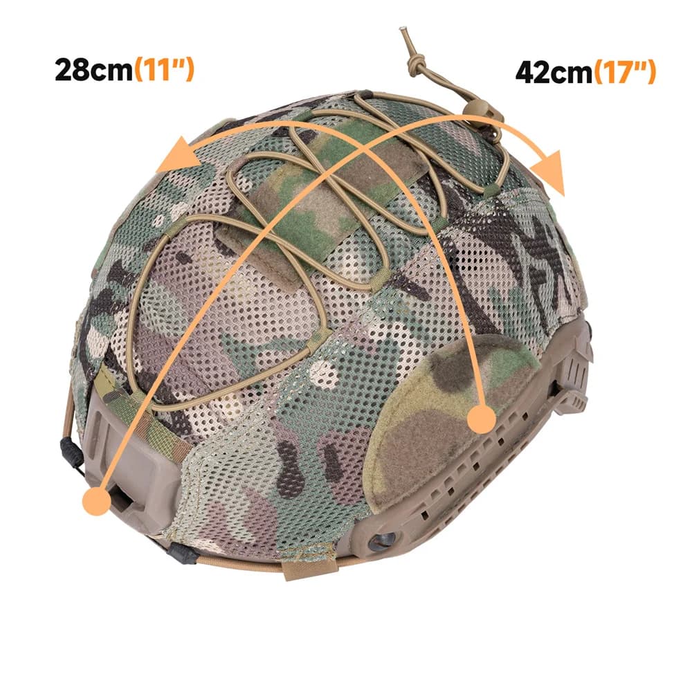 Housse tactique FAST MH PJ BJ Outdoor 500D Nylon pour casque pêche paintball airsoft camouflage