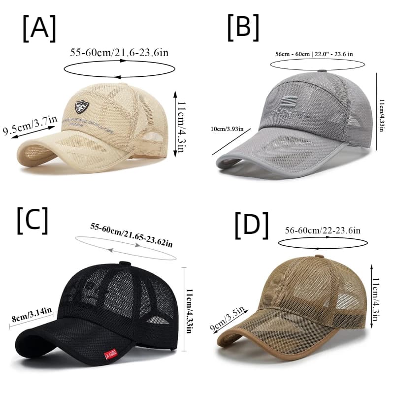 Casquette baseball camouflage mesh été unisexe homme femme trucker cap pêche extérieur
