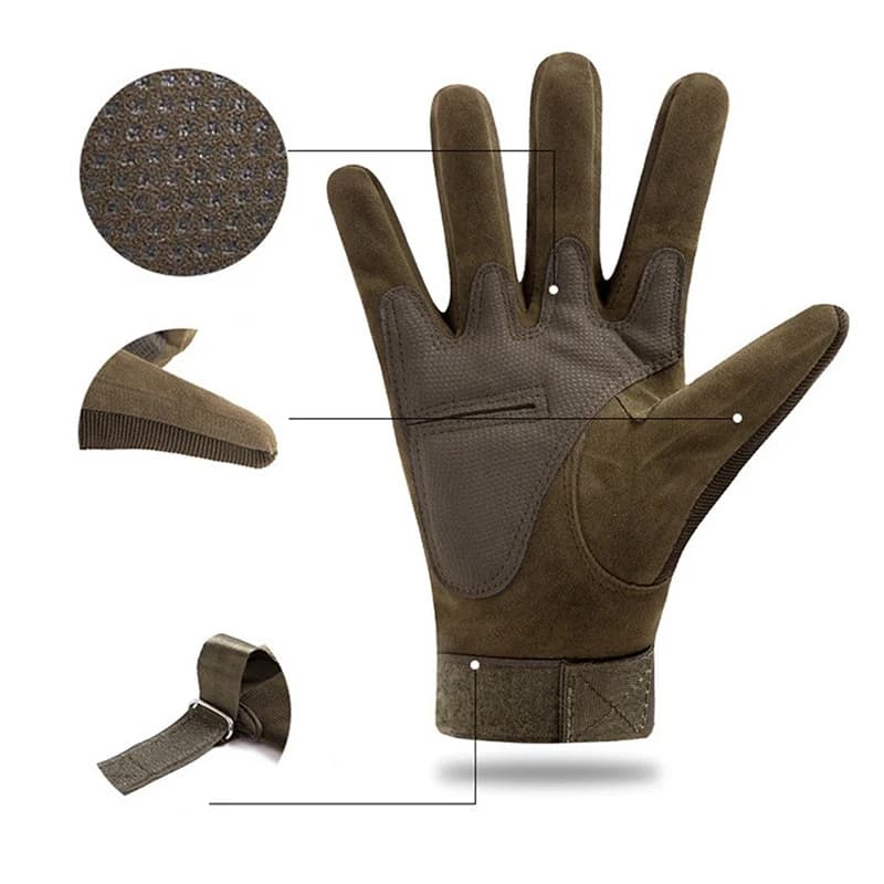 Gants tactiques militaires pour pêche et sports outdoor avec protection et adhérence optimale