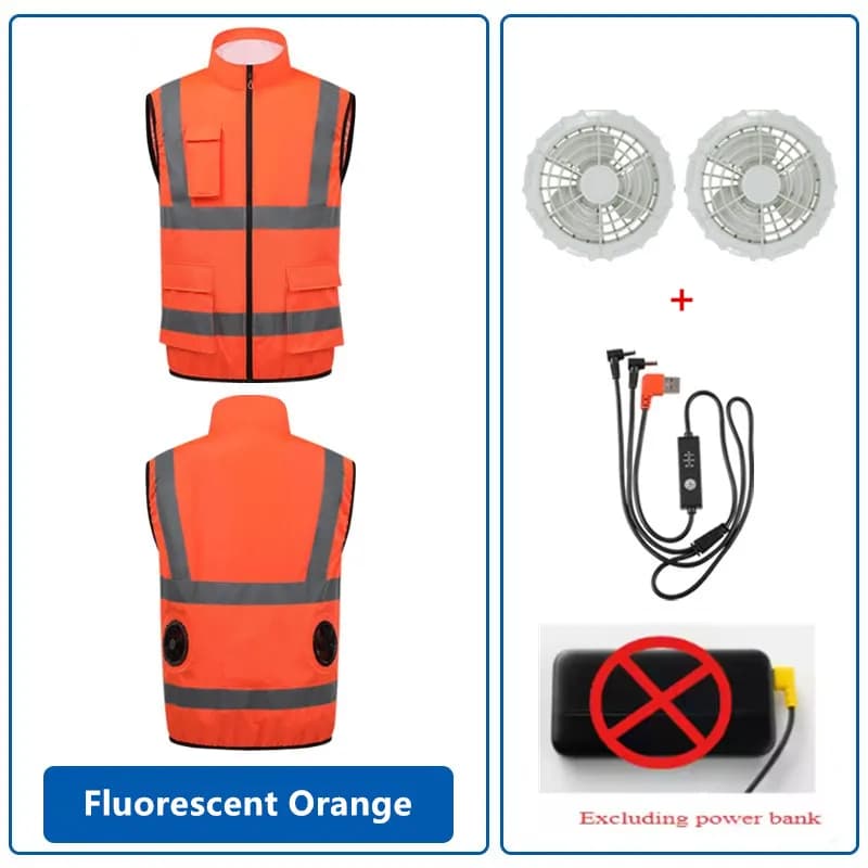 Veste de travail ventilée pour chantier anti coup de chaleur été vêtement professionnel fraîcheur