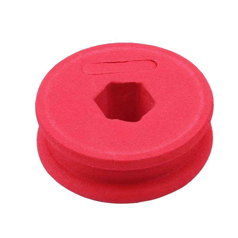 Boîte de rangement pour pêche avec bobines et dévidoirs pour lignes principales rouges et accessoires