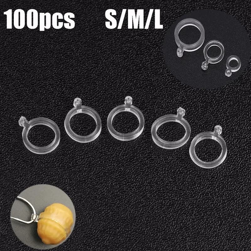 100 bandes amorces blanches pour pêche à la carpe, idéales pour pellets et appâts, lot de 100 pièces