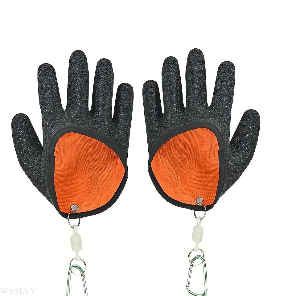 Gants pêche magnétiques anti-dérapants imperméables libération capture gants de pêche
