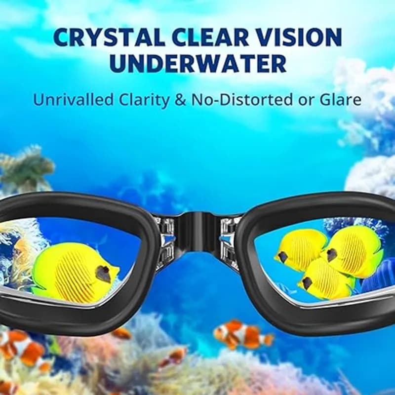 Lunettes de natation ARENA anti-buée avec bouchons d'oreilles - Protection UV étanche réglable hommes femmes