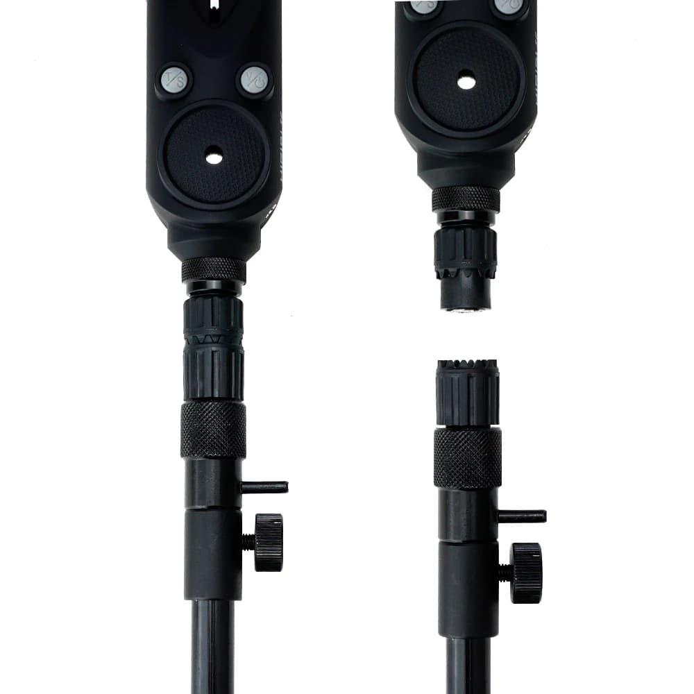 Connecteur rapide Hirisi AQ214 pour alarmes de pêche à la carpe - Adaptateur plastique pour rod pod