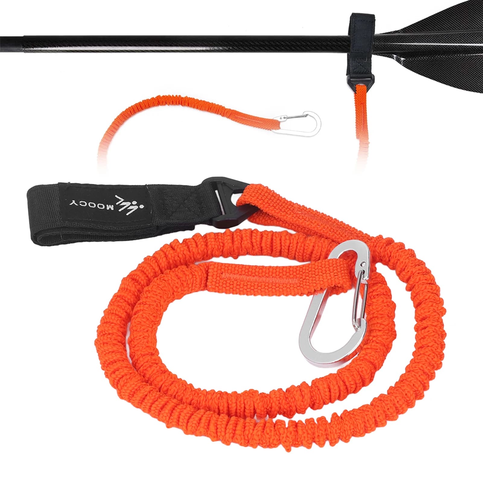 Laisse élastique pour pagaie de kayak - Anti-perte résistante à la corrosion pour pêche en kayak