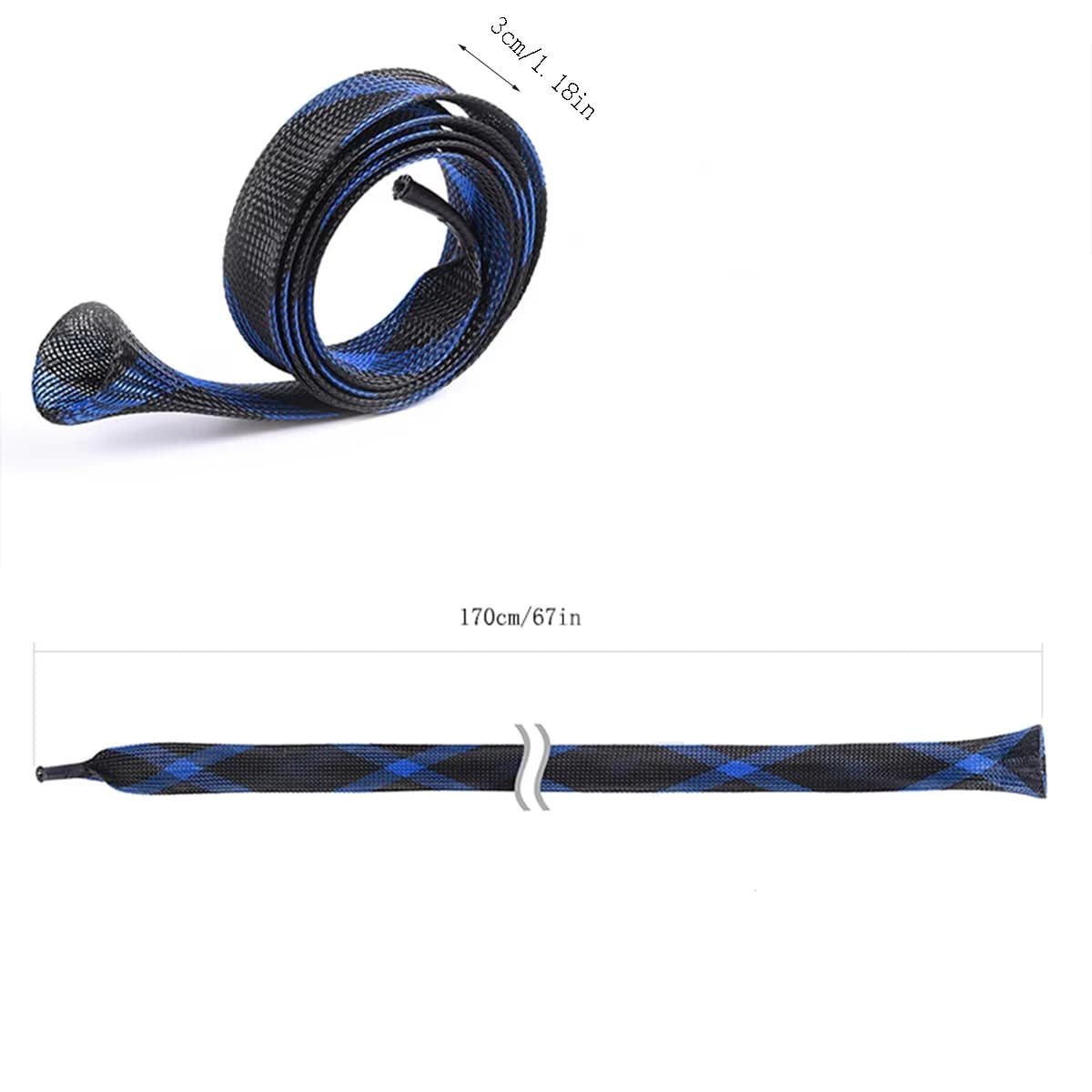 Protège canne pêche filet tressé - Housse canne spinning casting glace protection transport