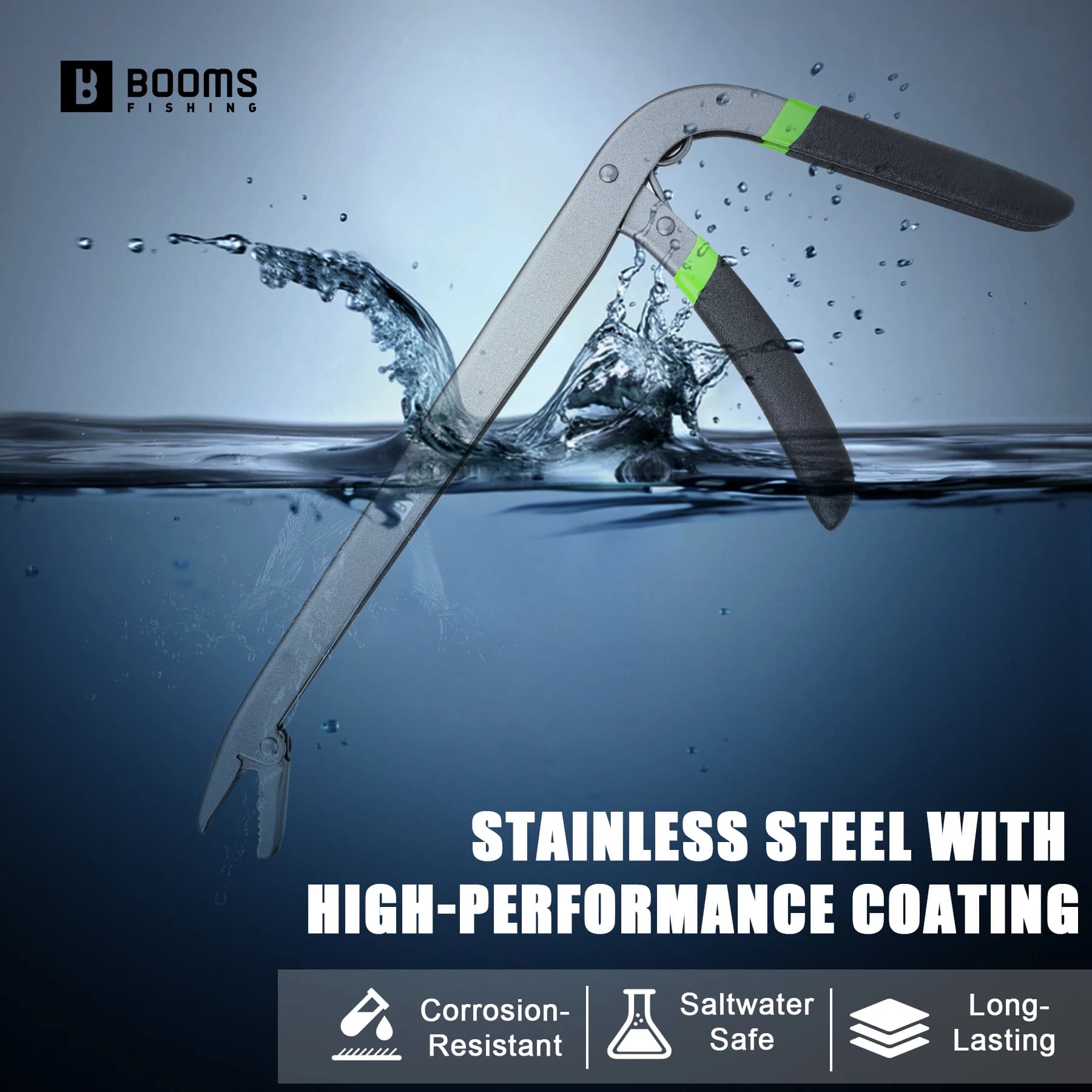 Décrocheur poissons acier carbone 25cm résistant corrosion pêche mer Booms R01