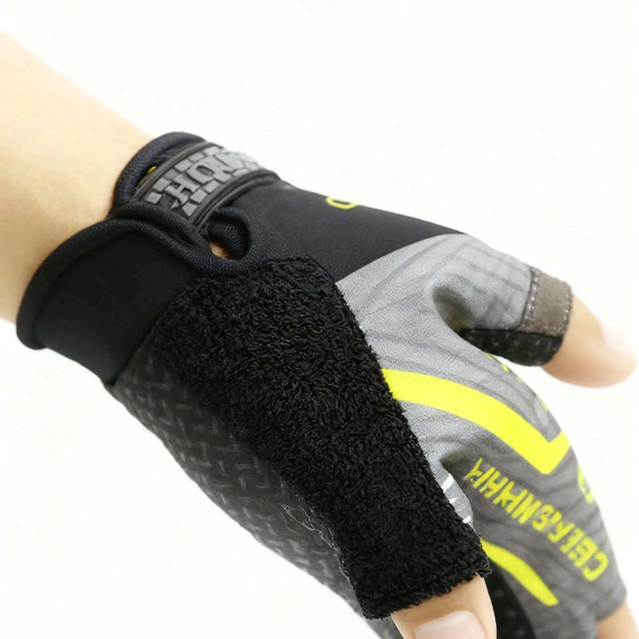 Gants pêche 3 doigts Luya - Protection anti-coupure anti-UV respirants pour équipement pêche sportive
