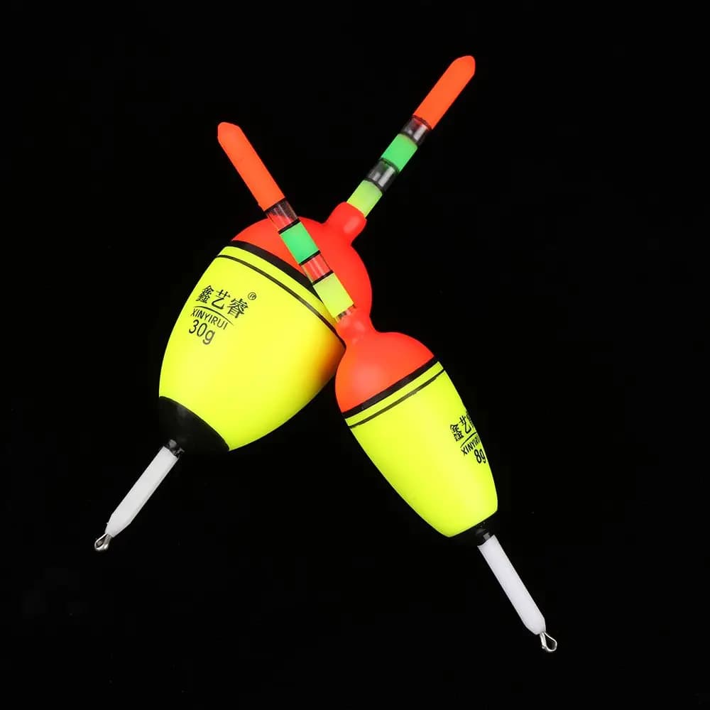 Flotteur de pêche nocturne lumineux en mousse EVA haute densité, bâton lumineux pour ligne, 6g à 80g