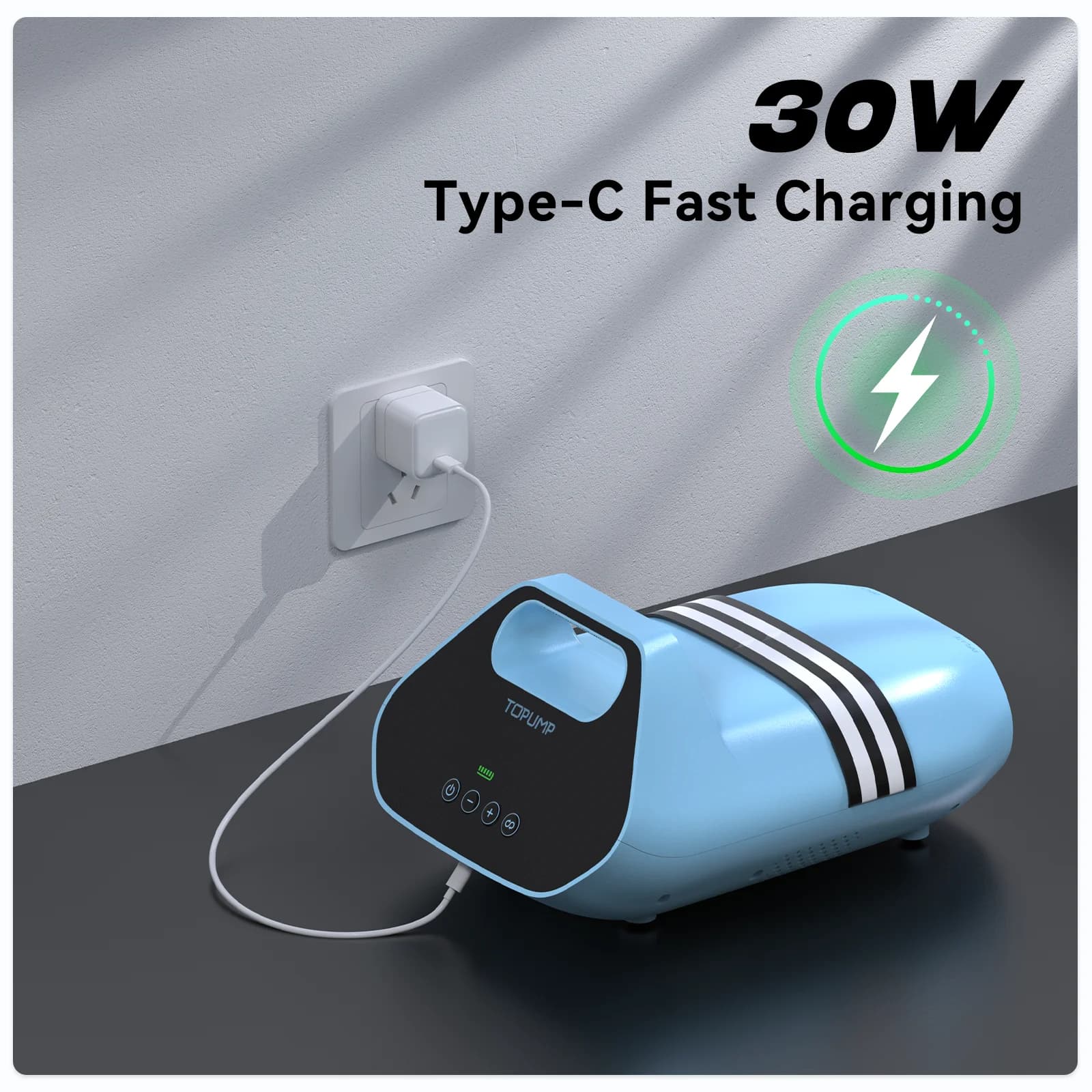 Pompe électrique rapide 20PSI 5200mAh pour paddleboard SUP et kayak gonflable - Accessoire pêche haute performance