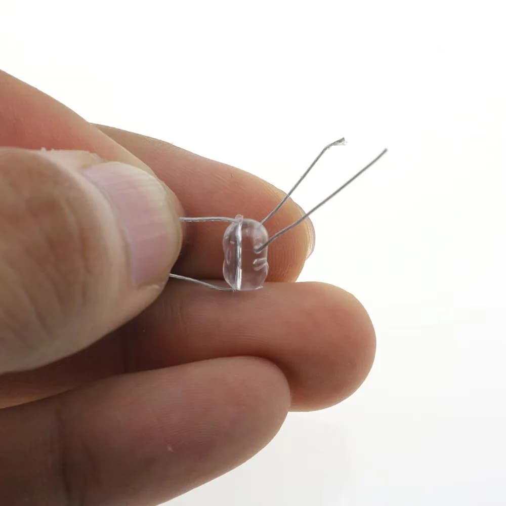 100 perles de pêche transparentes 47mm/50mm - Billes flottantes et perles lumineuses