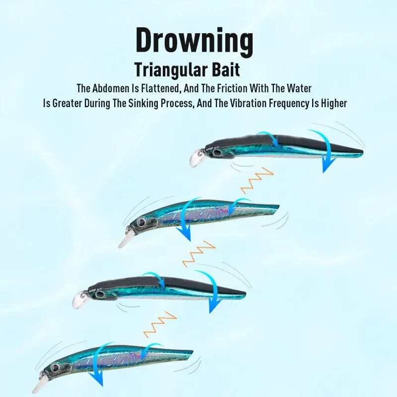 Leurre de pêche Silence Sinking Minnow 80mm 105mm, appât dur jerkbait pour bar et carnassiers