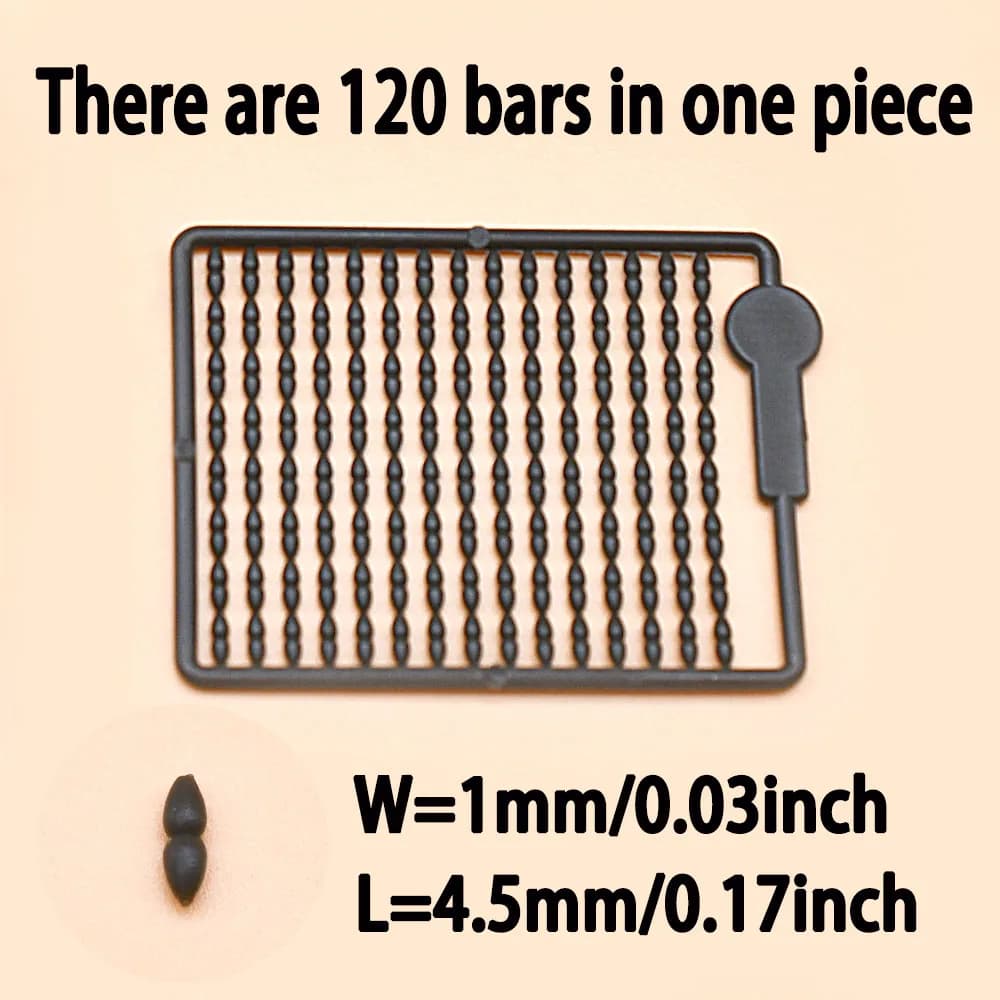MNFT 6 Cartes Stops Hameçons Bouillettes Perles Support Montage Hair Rig Carpe