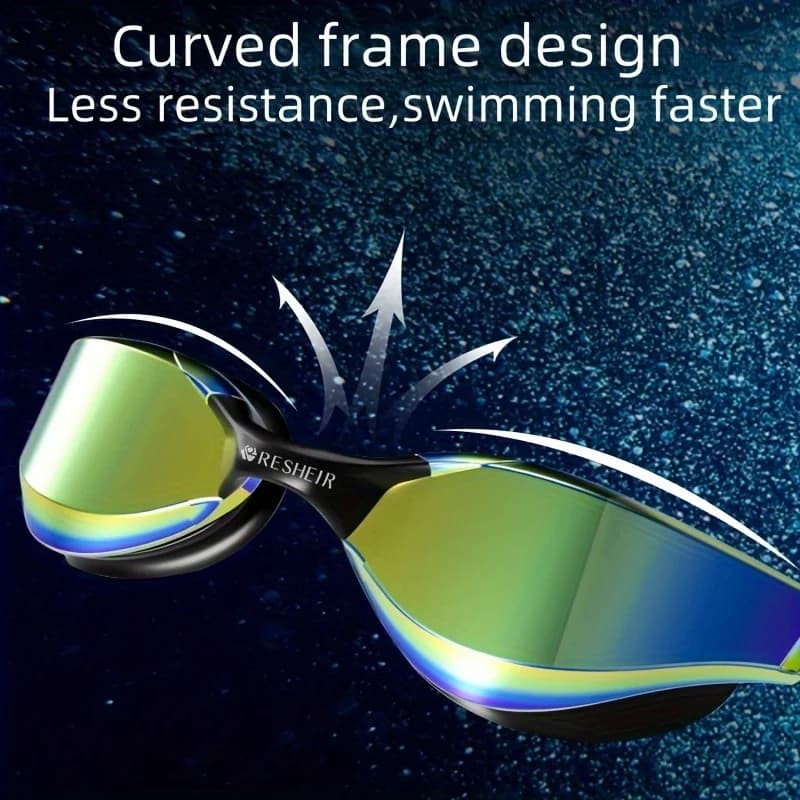 Lunettes natation unisexes étanches professionnelles - anti-buée protection UV adultes
