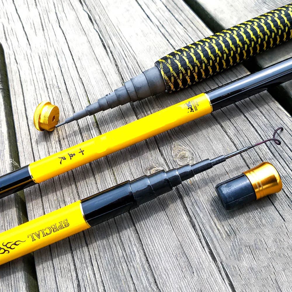 Canne télescopique pêche en rivière JOSBY 2.7M-7.2M carbone FBR ultraléger pour carpe et truite
