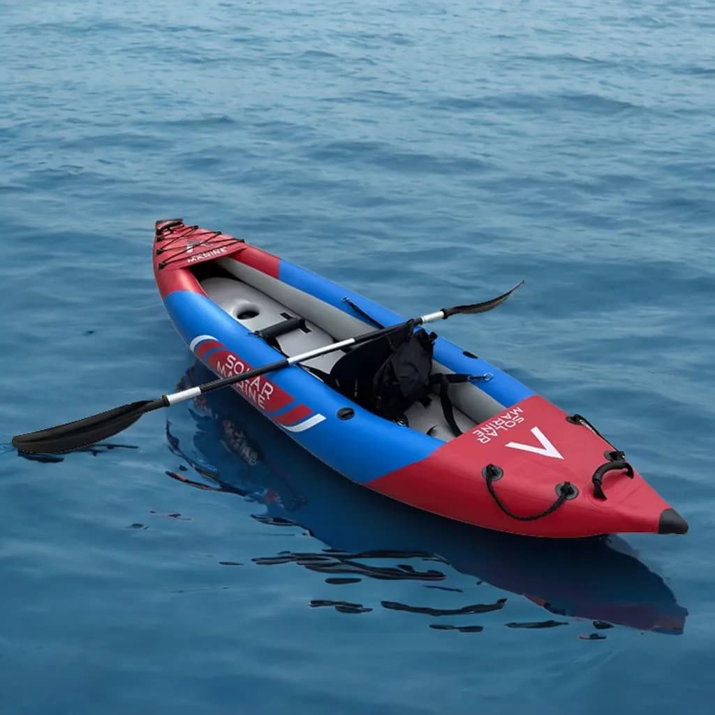Kayak double gonflable Solarmarine - Canoë de compétition et paddleboard pour pêche