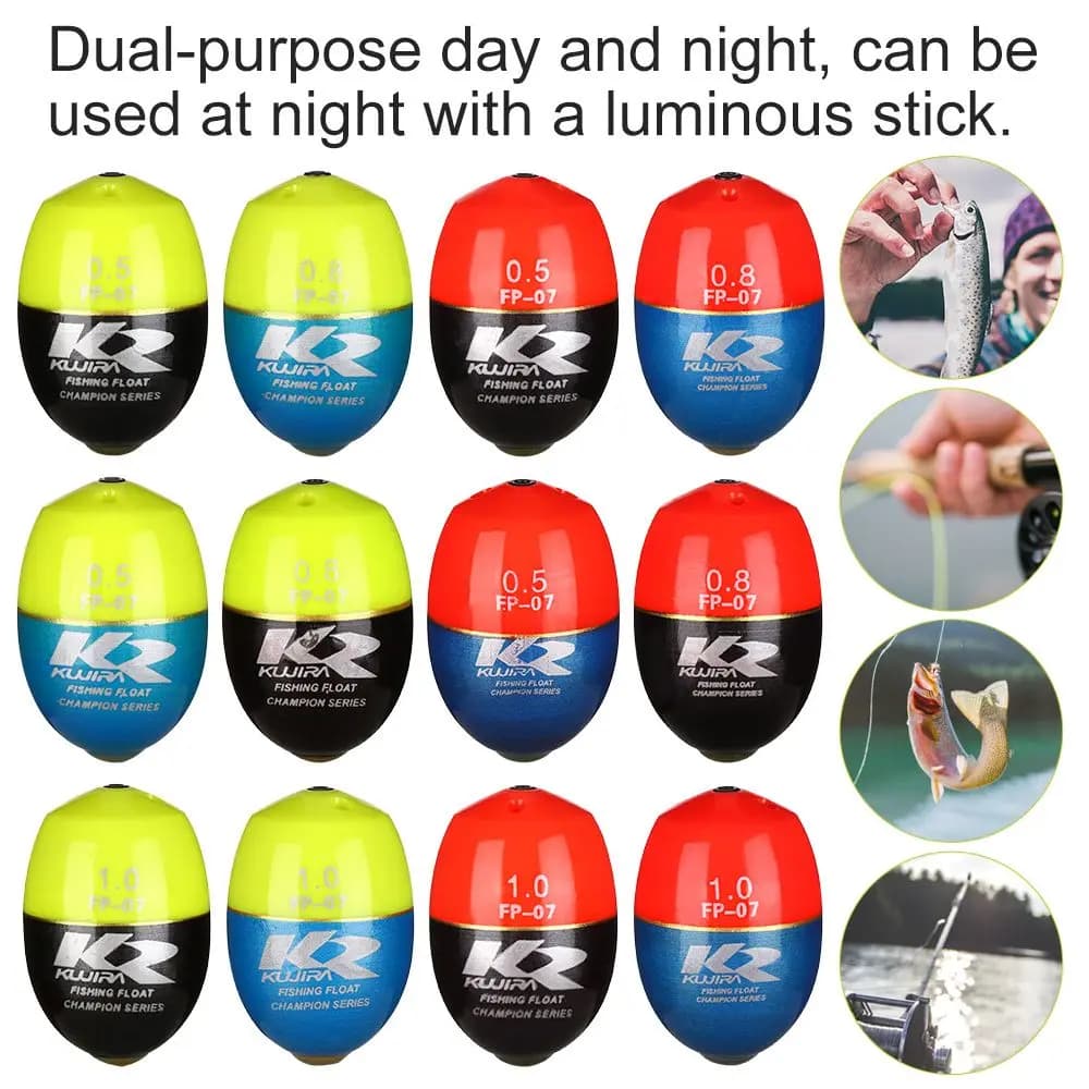 Flotteur lumineux pêche roche mer et océan avec bâton insert pour la pêche de nuit
