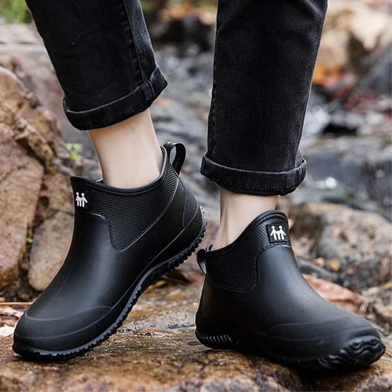 Chaussures aquatiques couple cheville étanches anti-dérapantes avec plateforme coton pour pêche
