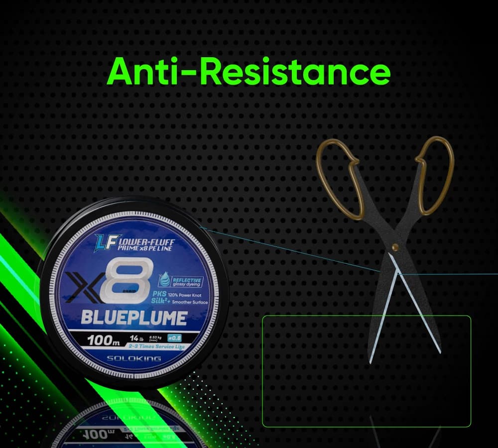 SOLOKING NEW Ligne de Pêche Tressée X8 100m 150m Super Lisse Multifilament PE 12lb-40lb pour Mer