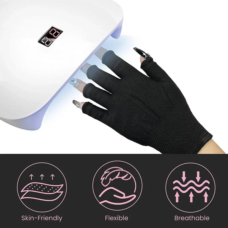 Gants de travail pêche résistants noir nylon tricoté respirants élastiques protection extérieure unisexe