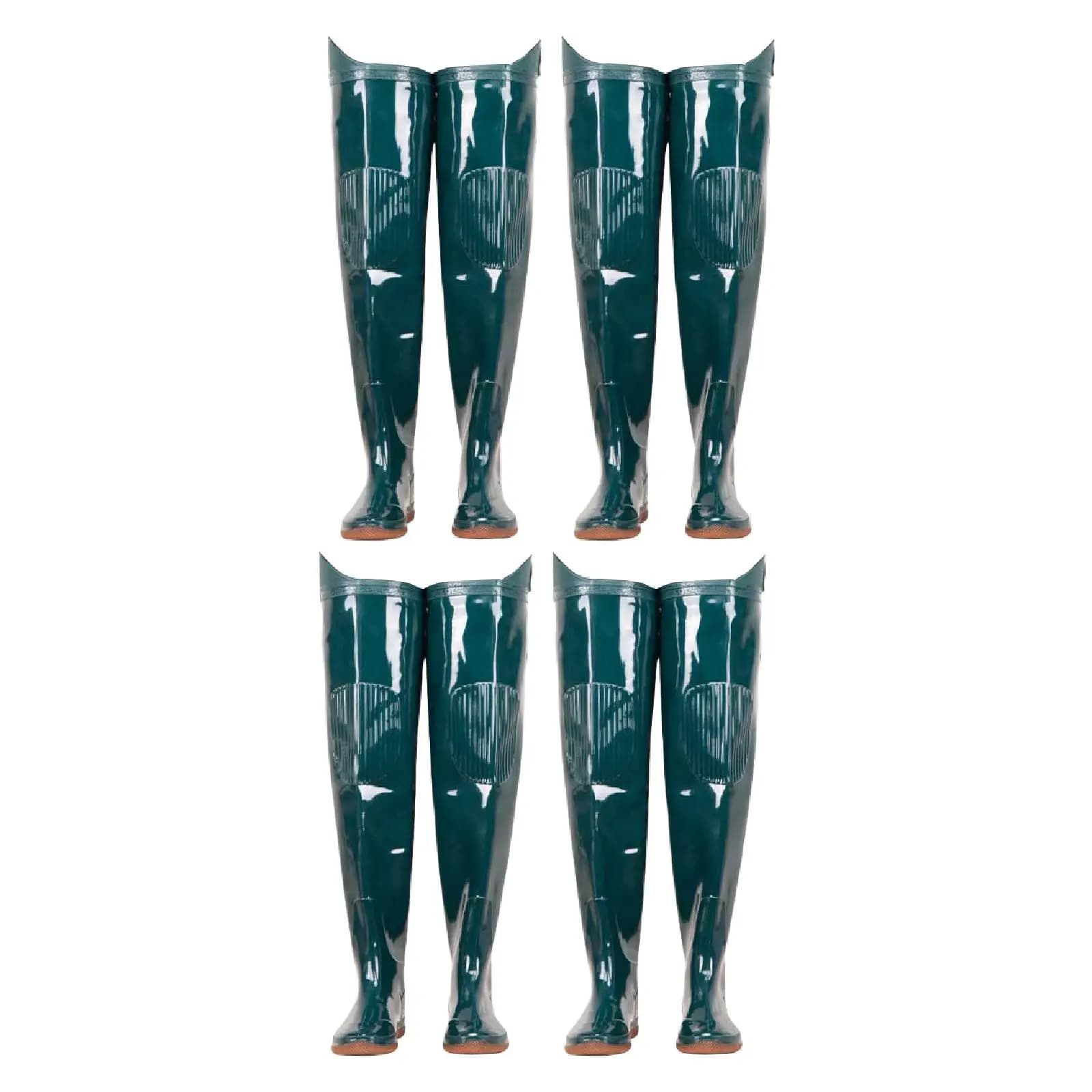 Bottes de pêche waders imperméables antidérapantes confortables - Bottes de pluie longues genouillères agriculture