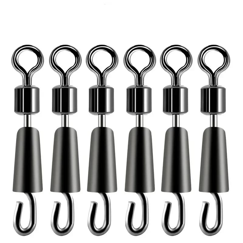 30 à 50 pièces roulements émerillons pêche carpe acier inoxydable accessoires leurres hameçons solides