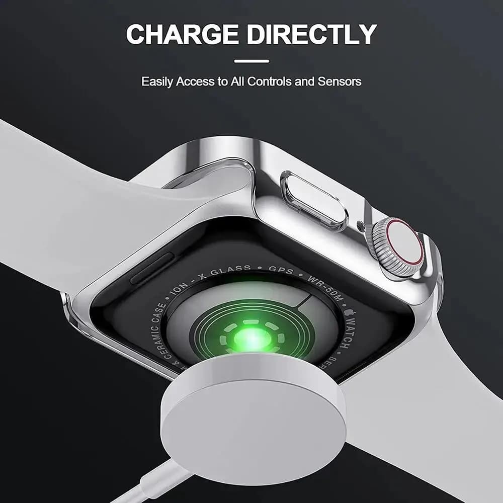 Coque et protecteur écran trempé pour Apple Watch 45mm 41mm pêcheur étanche protection chocs accessoires