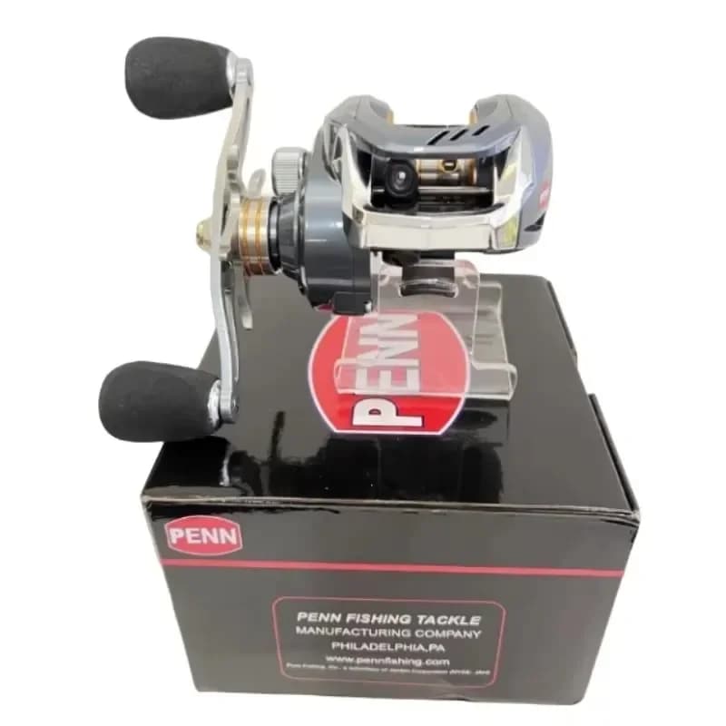 Moulinet baitcast PENN 18+1 roulements frein 15kg ratio 7.2:1 pour pêche sportive mer et gros poissons