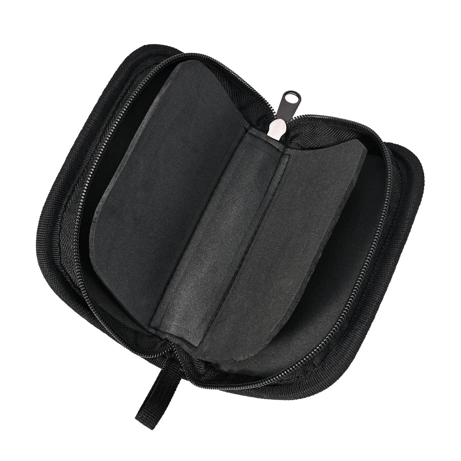 Porte-leurres à cuillères et spinner avec fermeture éclair en nylon vert pour rangement et transport