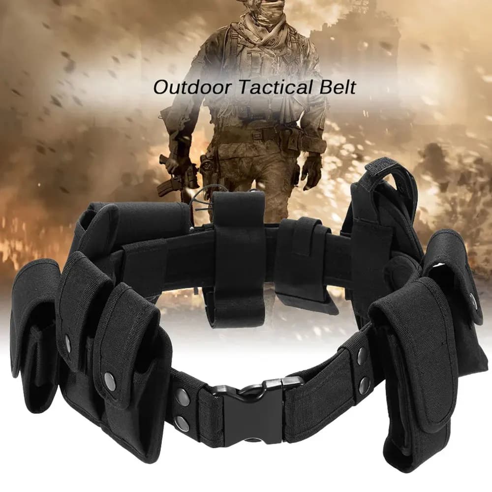 Ceinture de service tactique modulaire pour sécurité pêche et application de la loi