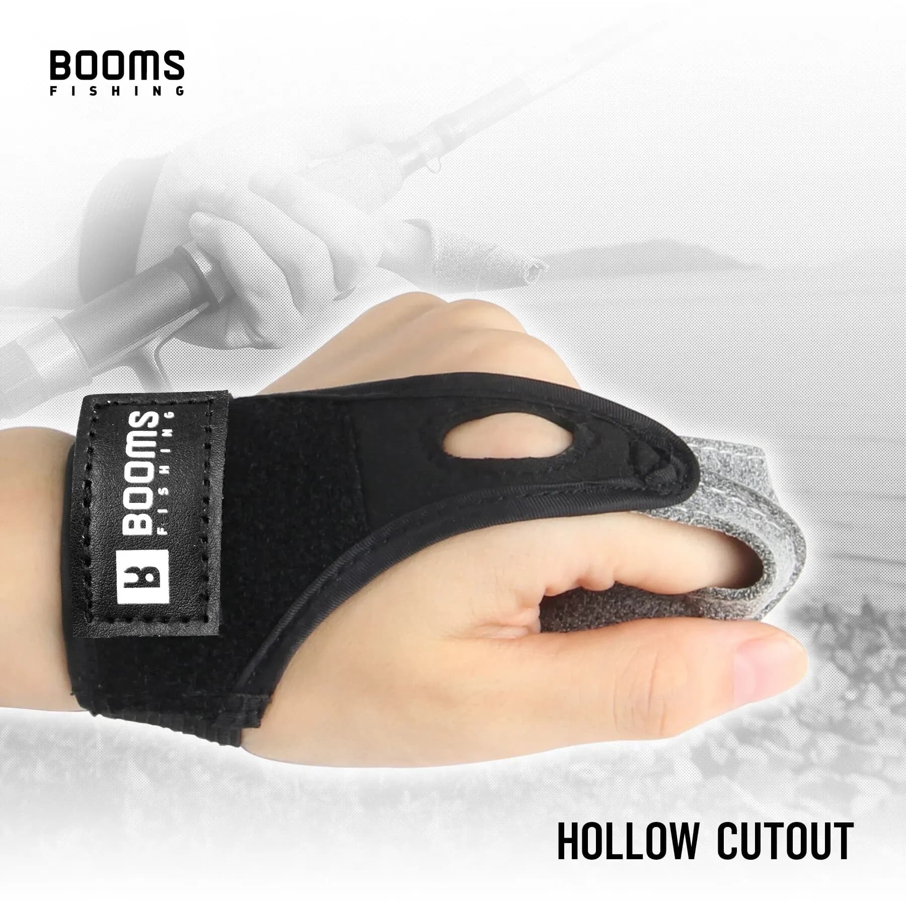 Gant doigtier unique FG1 Booms Fishing pour fly fishing et surfcasting - Protection anti-coupure et grip