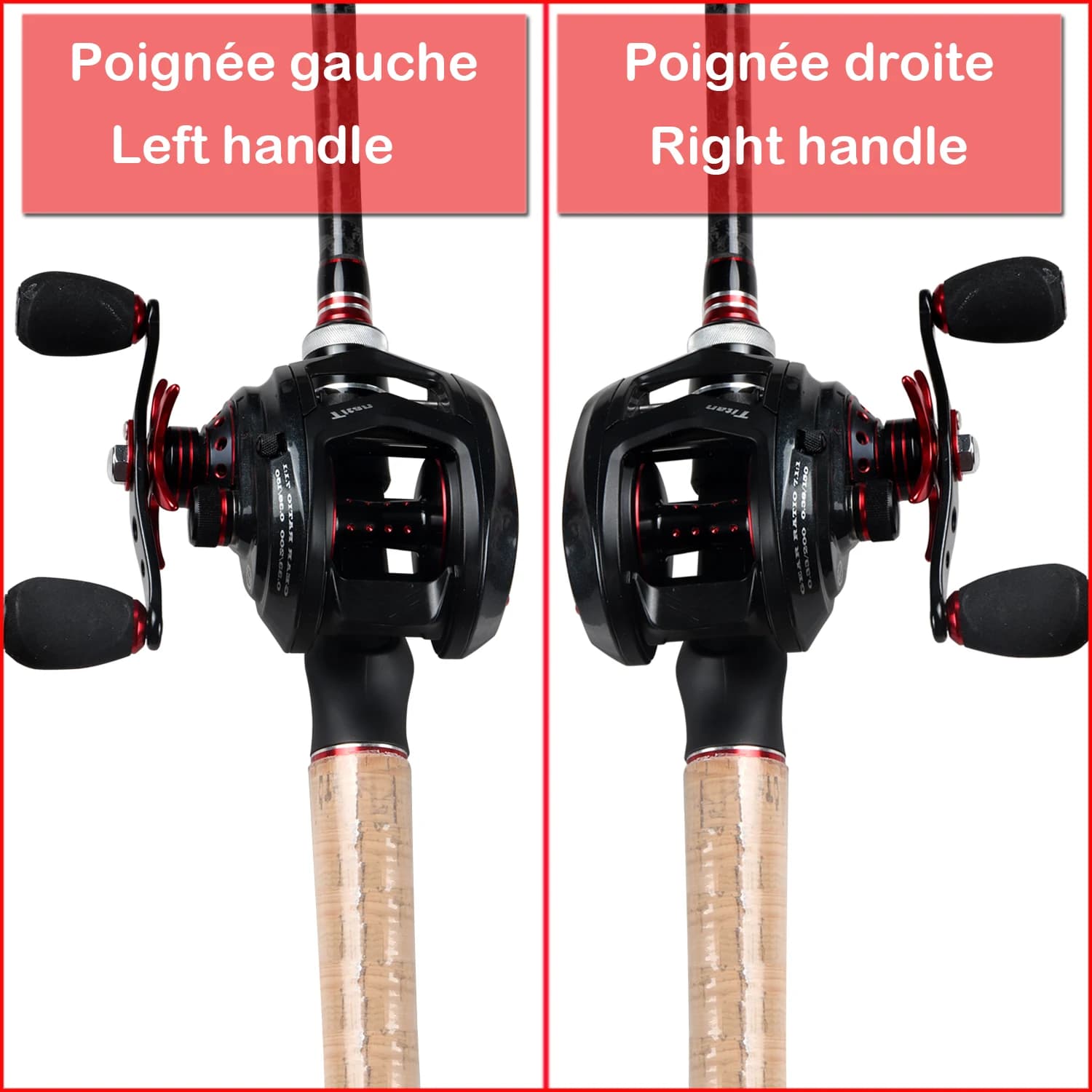 Moulinet de pêche casting JOHNCOO MT200 pour gros poissons, 13kg de frein, ratio 7.1:1 et 11+1 roulements