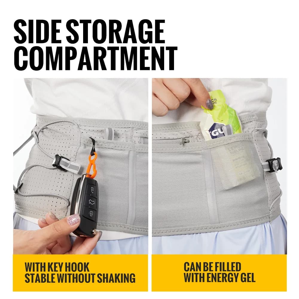 Ceinture running WRELS invisible élastique marathon étanche sac banane fanny pack multifonction