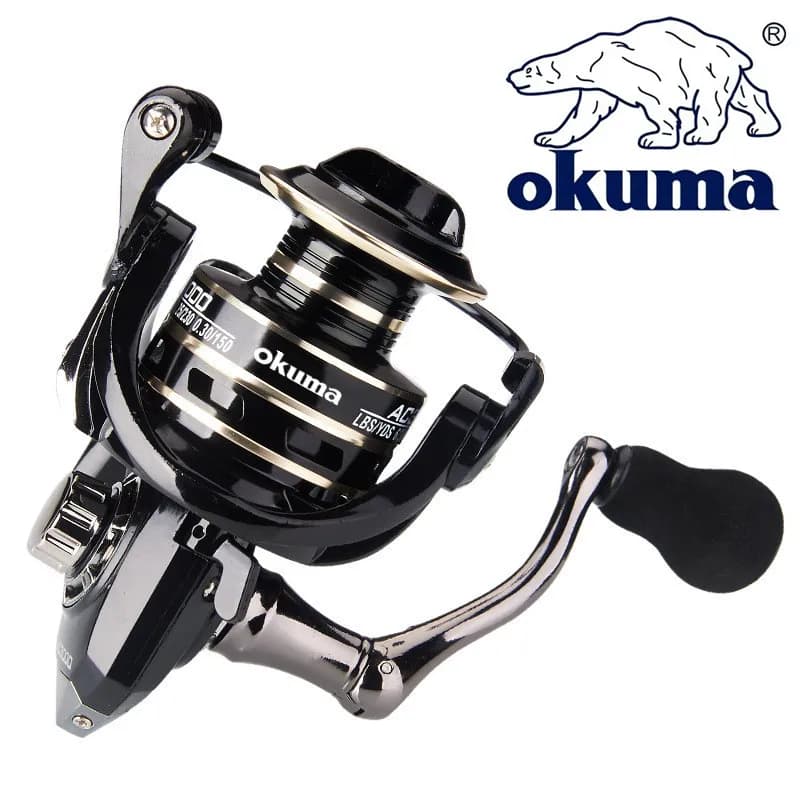 Moulinet de pêche trolling OKUMA AC2000-7000 neuf 5.2:1 frein 12kg max poignée grip métal bille