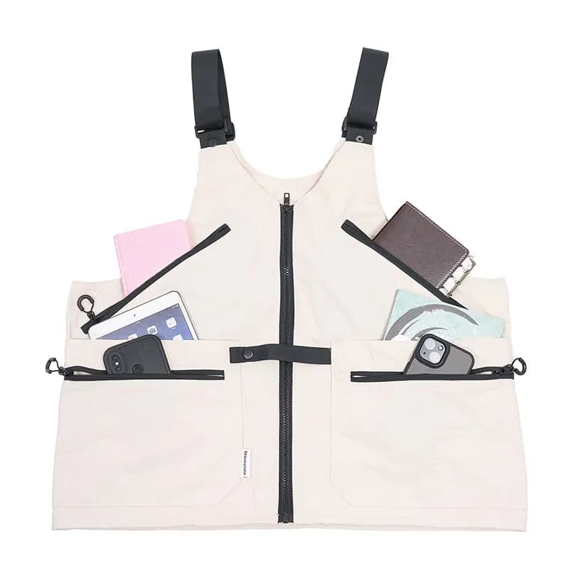 Veste de pêche unisexe imperméable à grande capacité avec multiples poches pour hommes et femmes