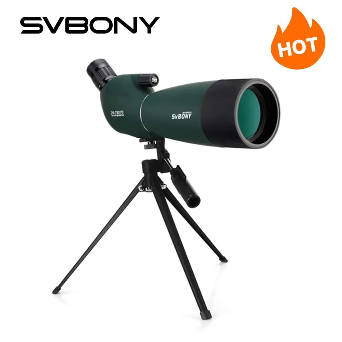 Lunette d'observation SVBONY 50-80mm zoom puissante étanche longue portée pour équipement tir et camping