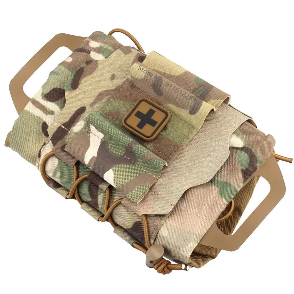 Trousse de premiers secours déploiement rapide MOLLE - Kit urgence pêche et outdoor
