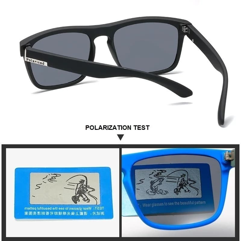 Lunettes de soleil carrées vintage polarisées luxe - Conduite pêche homme femme UV400
