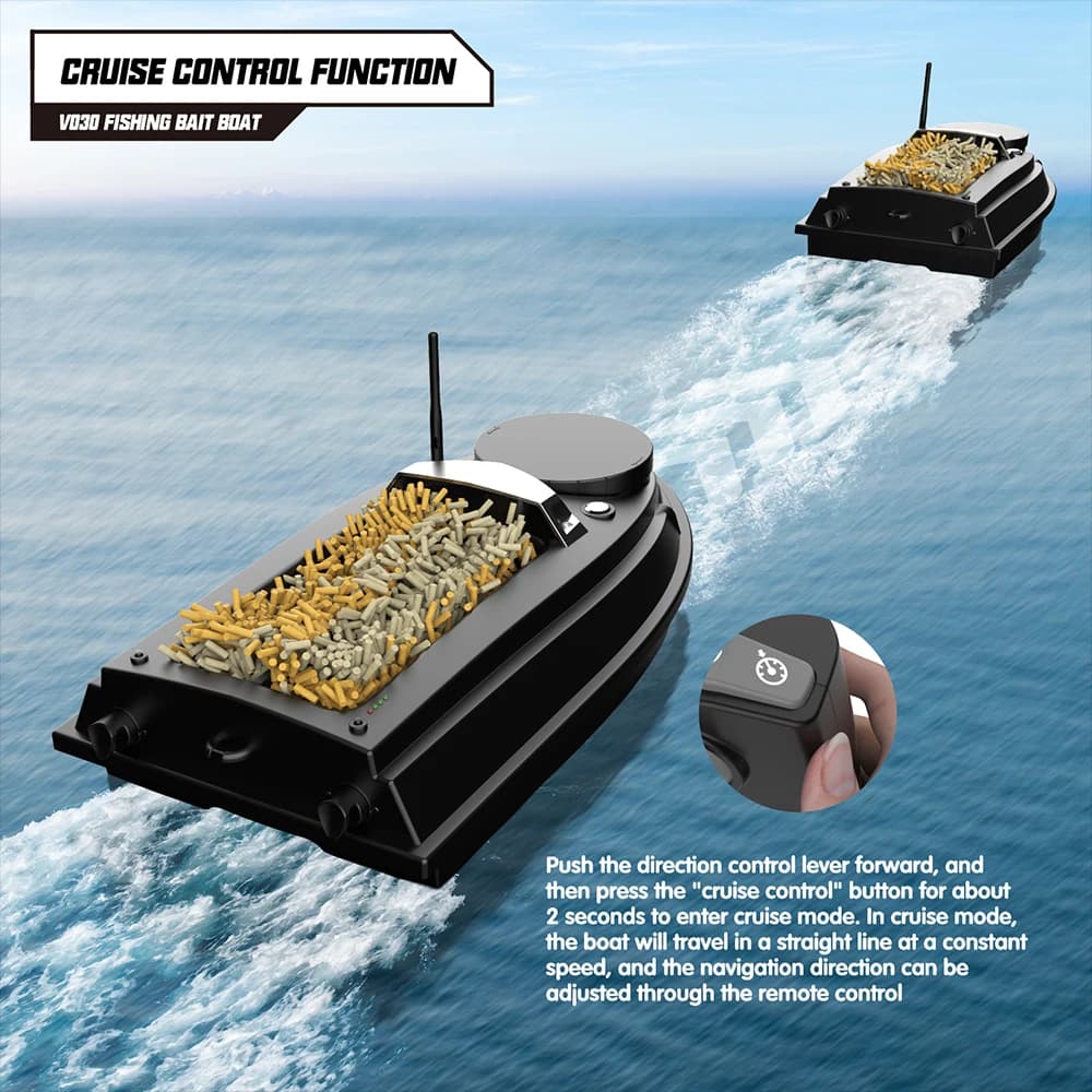 Bateau appât GPS LOKEEVAN V030 carpe 9 zones pêche 12V sondeur traîne leurre nid haute vitesse