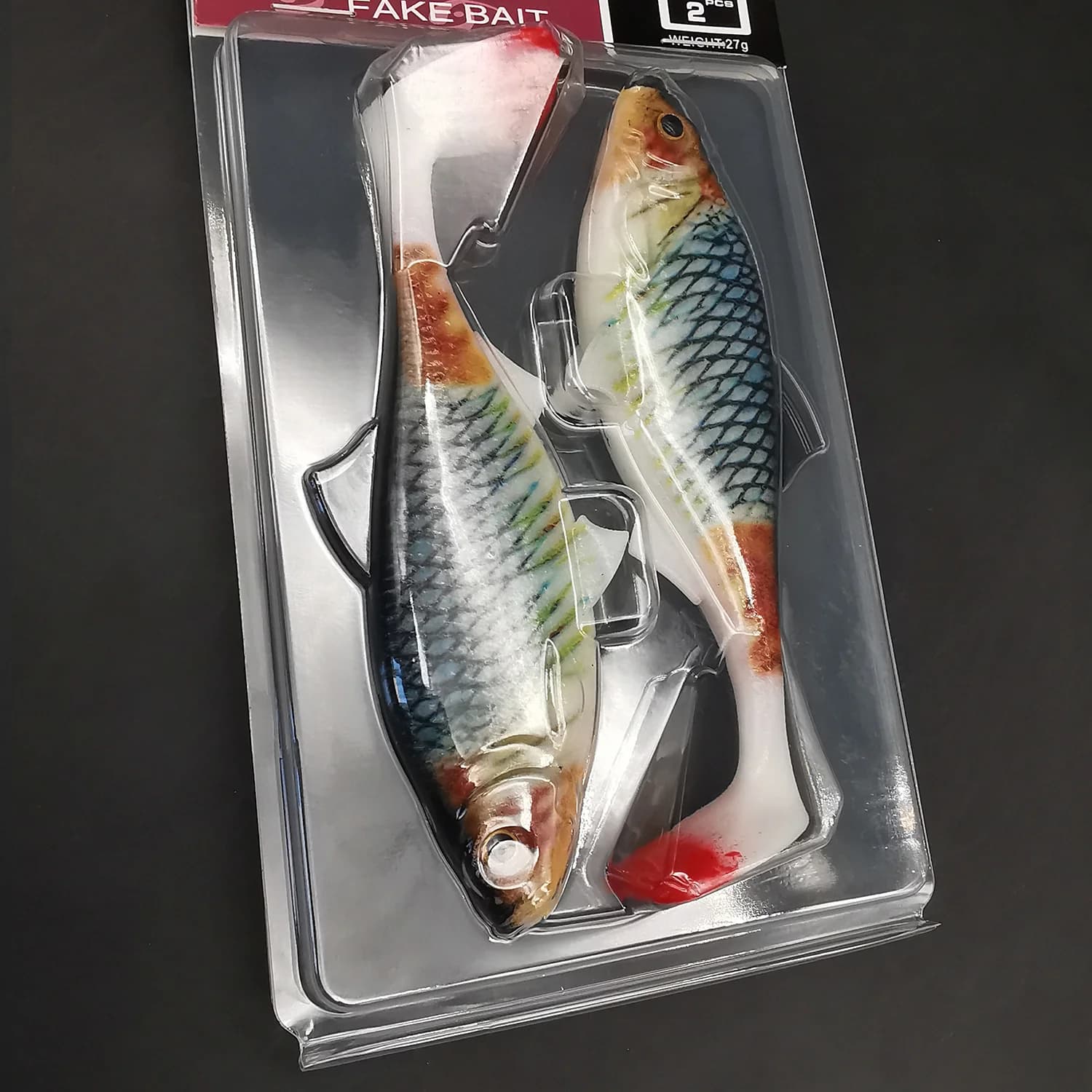 Leurre Souple 3D 14cm pour Brochet Sandre et Perche, Kit de 2 Iscas Artificielles pour la