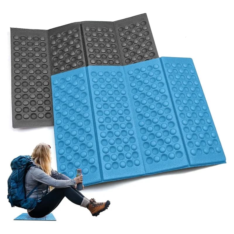 Coussin siège pêche pliant - Matelas mousse confortable pour chaise de camping extérieur