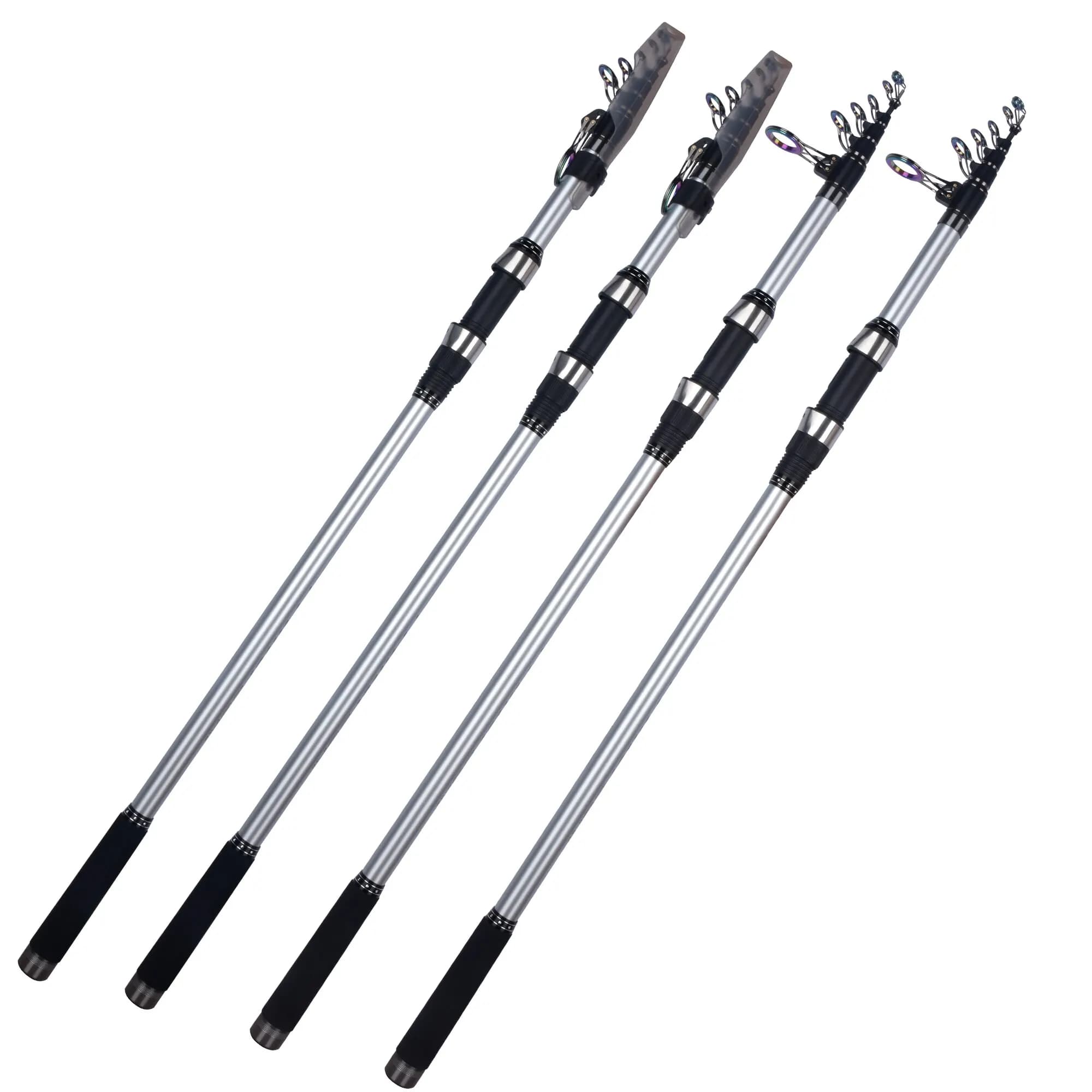 Canne surfcasting télescopique BIUTIFU 30T carbone 3.9m à 5.3m puissance 60-200g pour pêche du bord plage