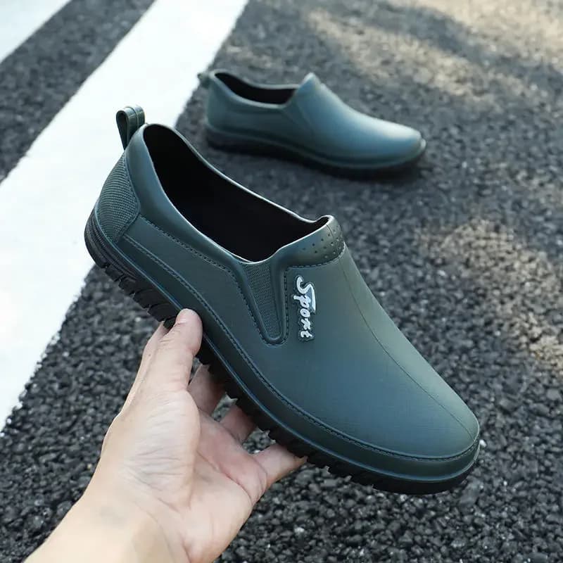 Bottes de pluie homme imperméables antidérapantes sans lacets - Qualité supérieure design