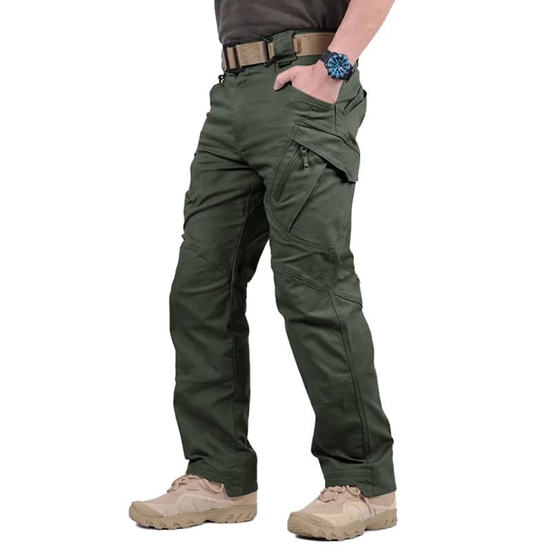 Pantalon cargo tactique classique homme pour randonnée - Jogger militaire multi-poches pêche trekking